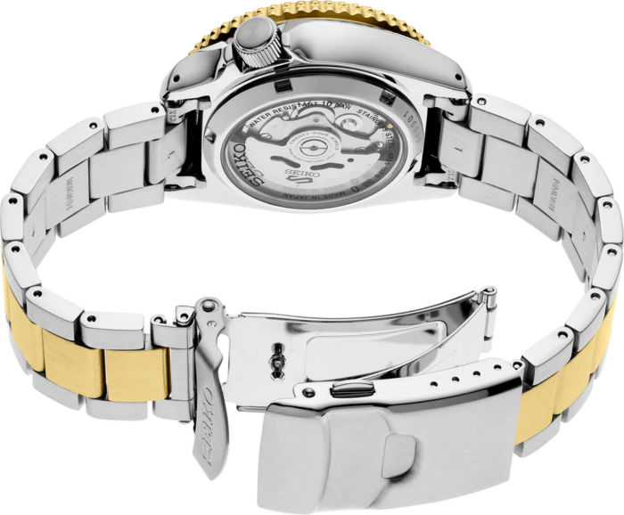Seiko 5 Sports Automatic Special Creation Black Dial Two Tone Steel Strap Watch For Men - SRPK22 - Image 8